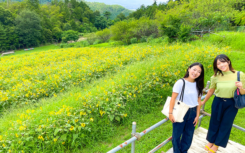 自然の映えスポットでおしゃれな写真撮影